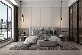 杭州现代风格-卧室
