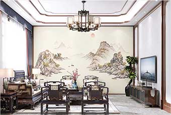 杭州森佰汇航空纤维墙咔（巴山蜀水）