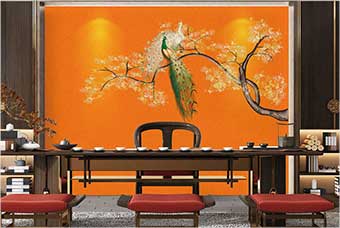 杭州森佰汇航空纤维墙咔（春花秋月）