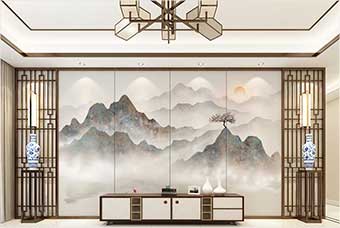 杭州森佰汇航空纤维（山水画系列）